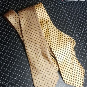 Vintage Pierre Cardin Retro patterned Silk ties
